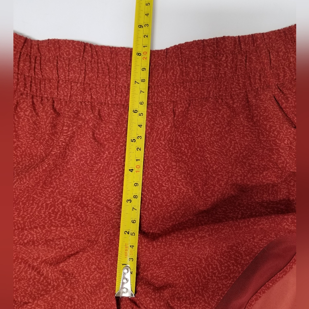 Athleta Mesh Racer 4" Run Shorts in Burnt Orange Sz XS - Picture 14 of 14